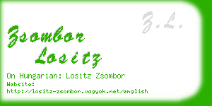 zsombor lositz business card
